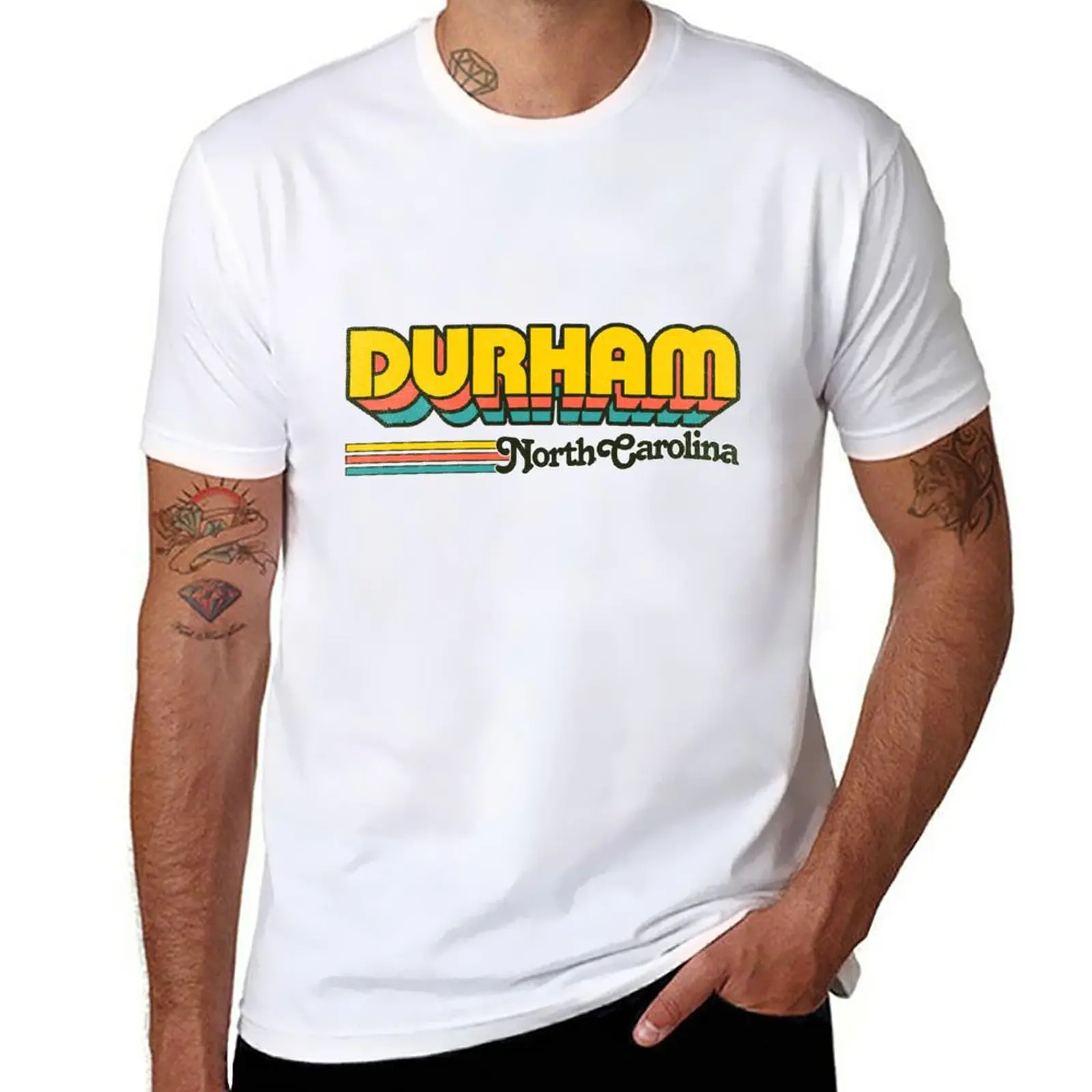 

New Durham, NC | City Stripes T-Shirt blank t shirts quick-drying t-shirt anime clothes kawaii clothes mens t shirts pack