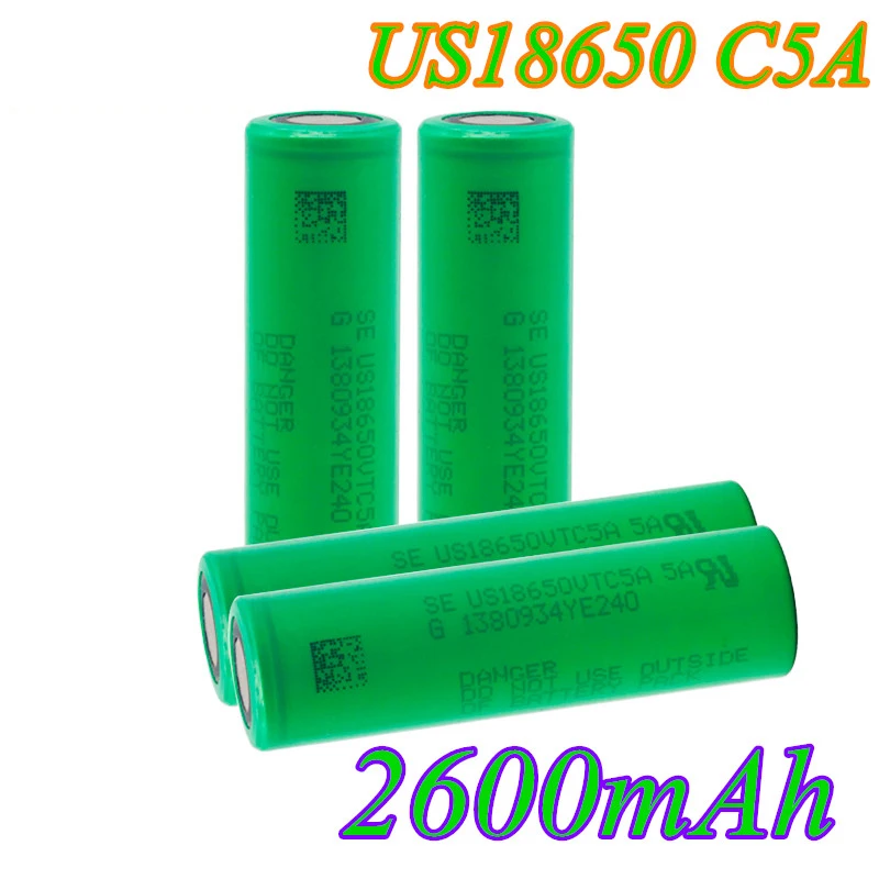 

100% New Original 3.7V 18650 2600mah 30A Original for US18650 VTC5A 3.6V IMR Battery for Toy E-cig Torch Flashlight