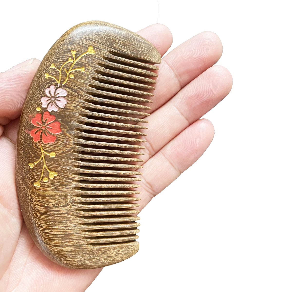 Natural Gold Sandalwood Small Comb Wood Structure Fine Tooth Hair Comb Anti-Static Head Acupuncture Point Massage Gift
Natural Gold Sandalwood Small Comb Wood Structure Fine Tooth Hair Comb Anti-Static Head Acupuncture Point Massage Gift