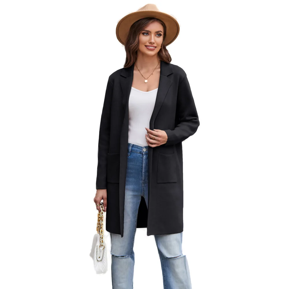 Grace Karin Women Lapel Collar Cardigan Long Sleeve Open Front Knitwear Mid-Thigh Length Thermal Sweater Female Woolen Knitted
Grace Karin Women Lapel Collar Cardigan Long Sleeve Open Front Knitwear Mid-Thigh Length Thermal Sweater Female Woolen Knitted