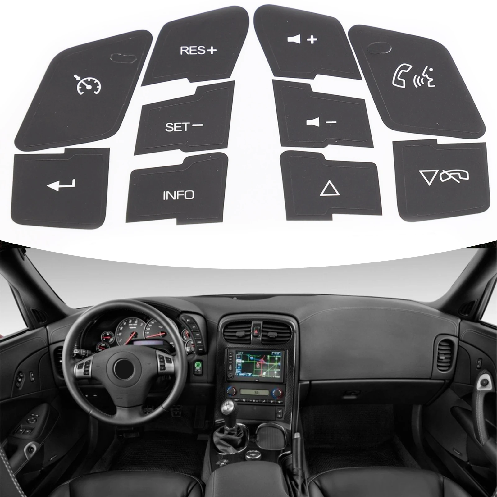 Car Button Repair Decal Sticker For Corvette C6 For Malibu For Pontiac G6 Apparently Reduced "light Penetration" Phenomenon
Car Button Repair Decal Sticker For Corvette C6 For Malibu For Pontiac G6 Apparently Reduced "light Penetration" Phenomenon