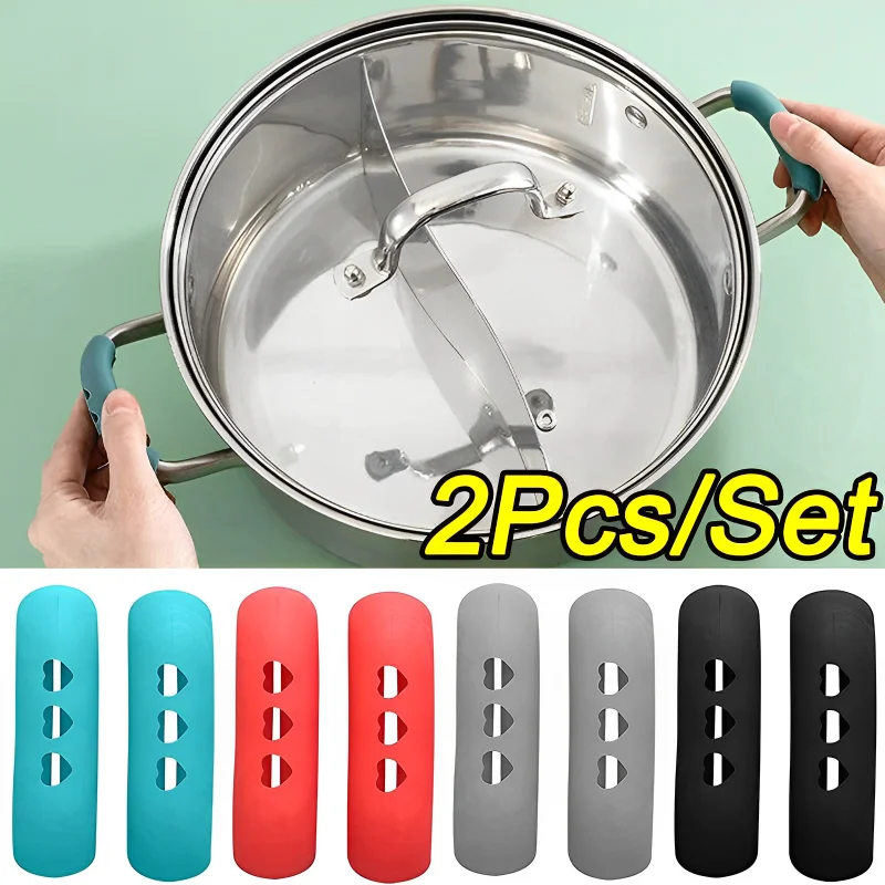2Pcs Silicone Pan Handle Cover Heat Insulation Covers Pot Ear Clip Non-slip Steamer Casserole Pan Handle Holder Kitchen Tools
2Pcs Silicone Pan Handle Cover Heat Insulation Covers Pot Ear Clip Non-slip Steamer Casserole Pan Handle Holder Kitchen Tools