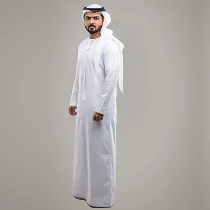 

Мусульманский мужской Jubba Thobe, мусульманская одежда, Рамадан, мужской марокканский кафтан, халат, Саудовский стиль, мусульманский Дубай, арабские платья