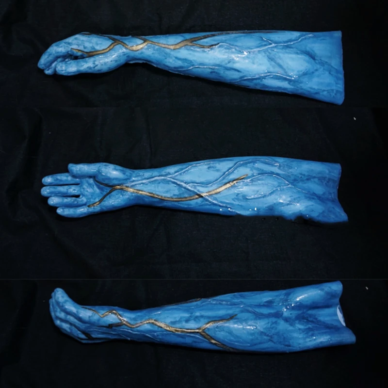 

Irelia H Store custom made FF14 Final Fantasy XIV crystal man G'raha Tia shoes blue hands Cosplay props