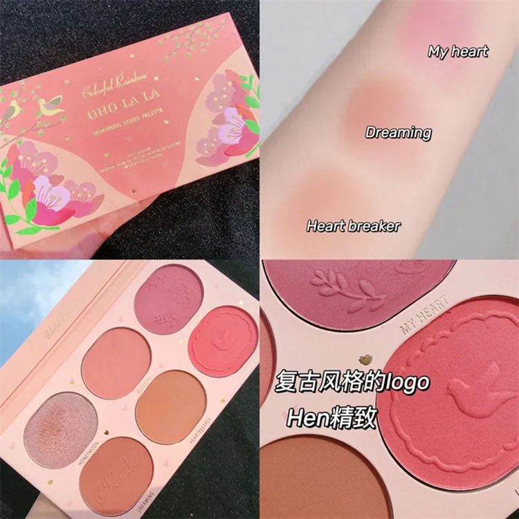 Korean 6 Colors Face Blush Palette Cheek Makeup Matte Mineral Blusher Powder Kit Face Blusher High Quality Professional Makeup
Korean 6 Colors Face Blush Palette Cheek Makeup Matte Mineral Blusher Powder Kit Face Blusher High Quality Professional Makeup