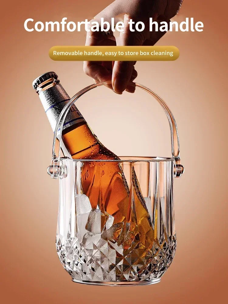 Flower Small Cooler With Acrylic Bucket Wine Storage Transparent Diamond Ice Bar Beer
Flower Small Cooler With Acrylic Bucket Wine Storage Transparent Diamond Ice Bar Beer