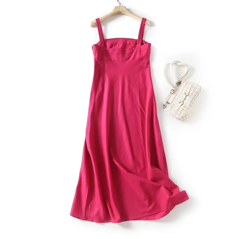 Maxdutti French Elegant Fashion Ladies Dress Women Rose Red Sleeveless Dress Vacation Summer Casual Cotton Linen
Maxdutti French Elegant Fashion Ladies Dress Women Rose Red Sleeveless Dress Vacation Summer Casual Cotton Linen