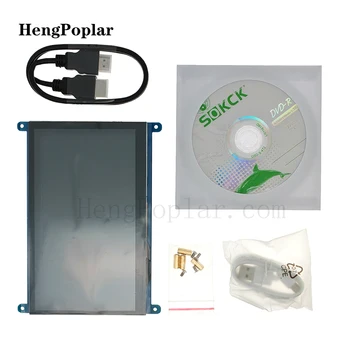 휴대용 7 인치 터치 HDMI 디스플레이 터치 스크린 패널, LCD DIY 모니터, HD 디스플레이 PC 모니터용 HDMI 라즈베리, 1024x600