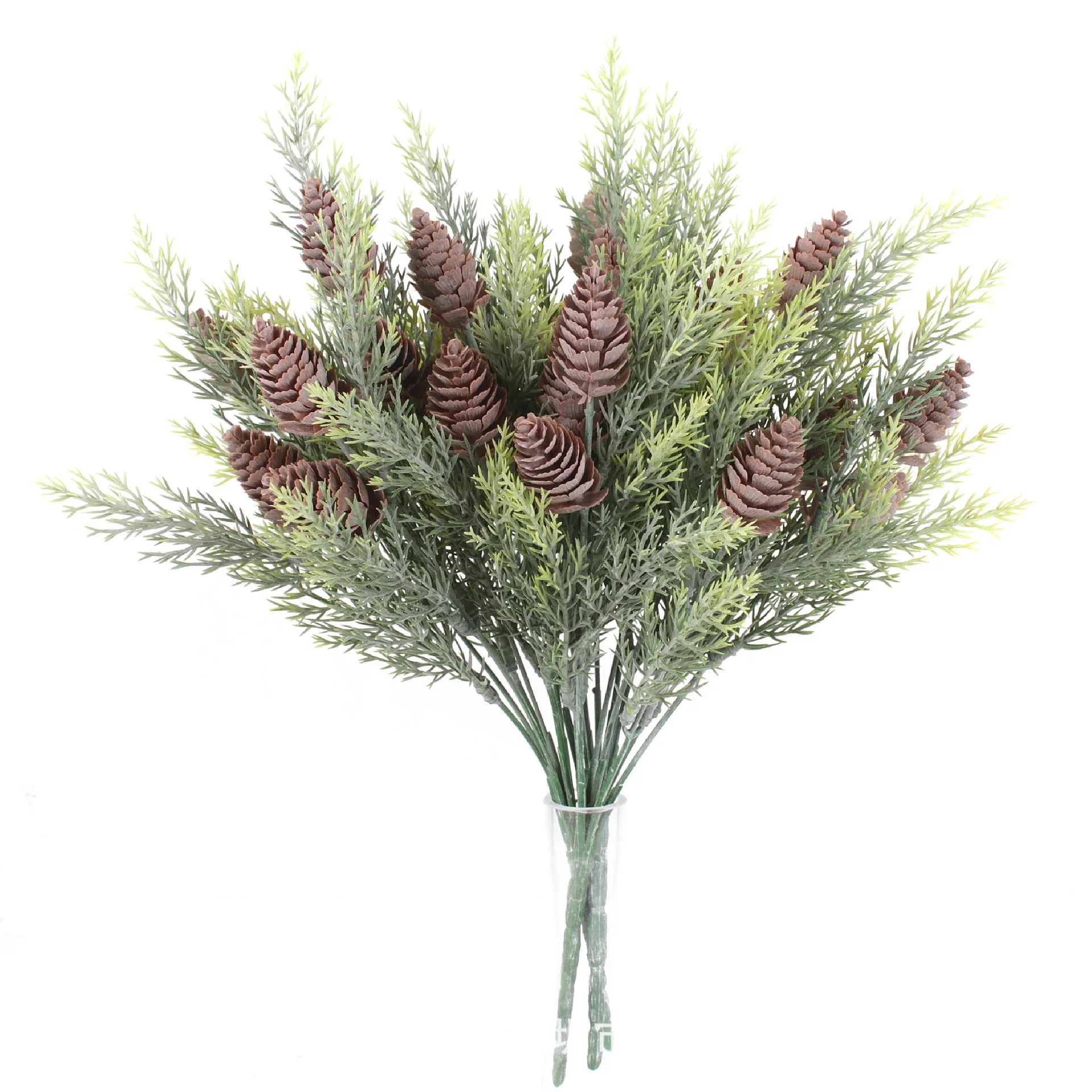 35cm Artificial Flowers Flocked Pine Bouquet For Indoor Outdoor Christmas Home Porch Decoration Plastic Fake Plants
35cm Artificial Flowers Flocked Pine Bouquet For Indoor Outdoor Christmas Home Porch Decoration Plastic Fake Plants