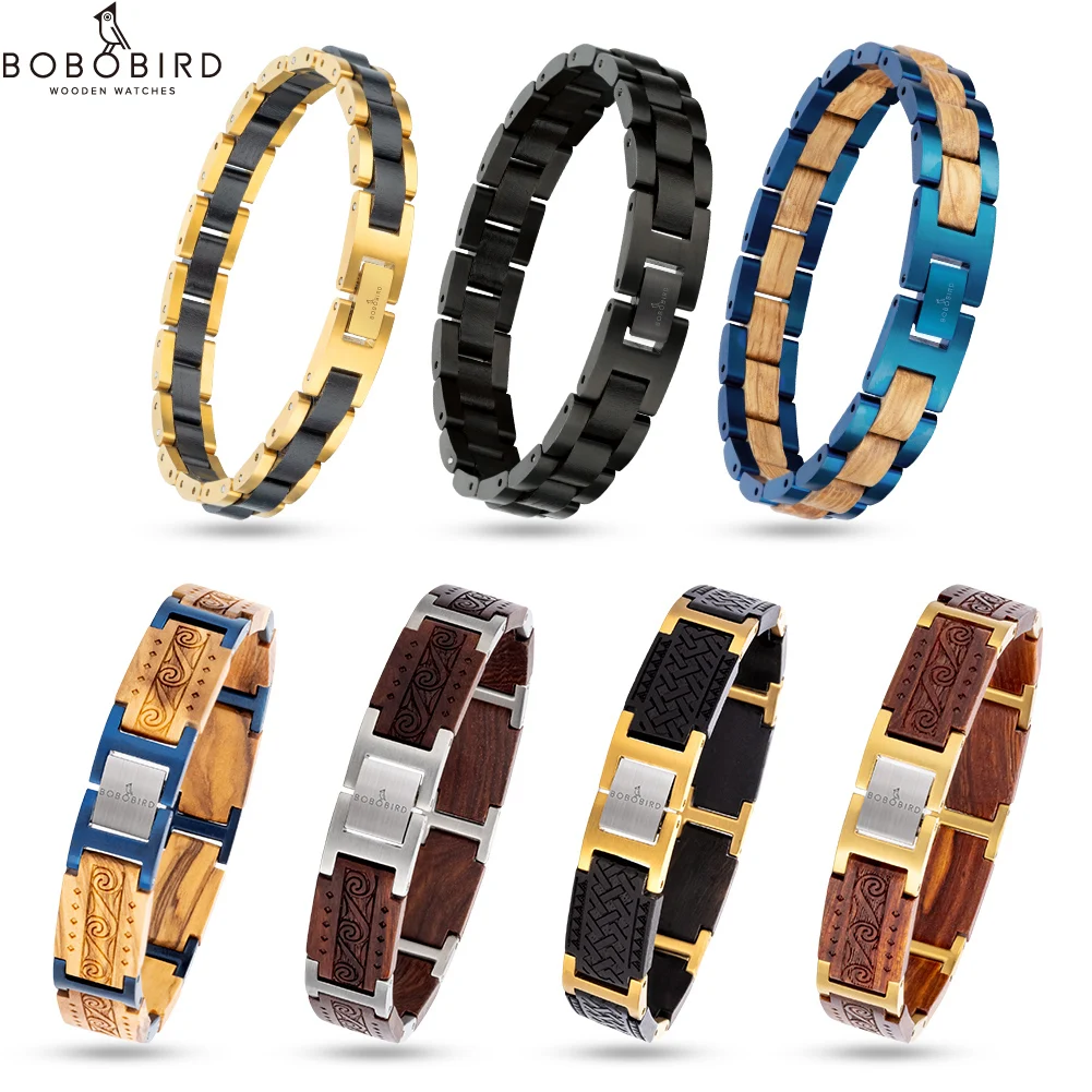 Wood Men's Bracelet Stainless Steel Charm Man Bracelets bois BOBO BIRD Adjustable Bracelet Bangles Women link Lady Bracelet
Wood Men's Bracelet Stainless Steel Charm Man Bracelets bois BOBO BIRD Adjustable Bracelet Bangles Women link Lady Bracelet