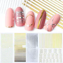 Nail Art Geometric Pattern Decals Stripe Lines Nail Paste Curve Patch Fake Fingernail Accessories 3D Nail Sticker
Nail Art Geometric Pattern Decals Stripe Lines Nail Paste Curve Patch Fake Fingernail Accessories 3D Nail Sticker