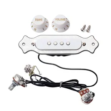 Pre-wired 4 String Electric Cigar Box Guitar Magnetic Soundhole Pickup with Volume Tone Control Knob GMB337 White
Pre-wired 4 String Electric Cigar Box Guitar Magnetic Soundhole Pickup with Volume Tone Control Knob GMB337 White