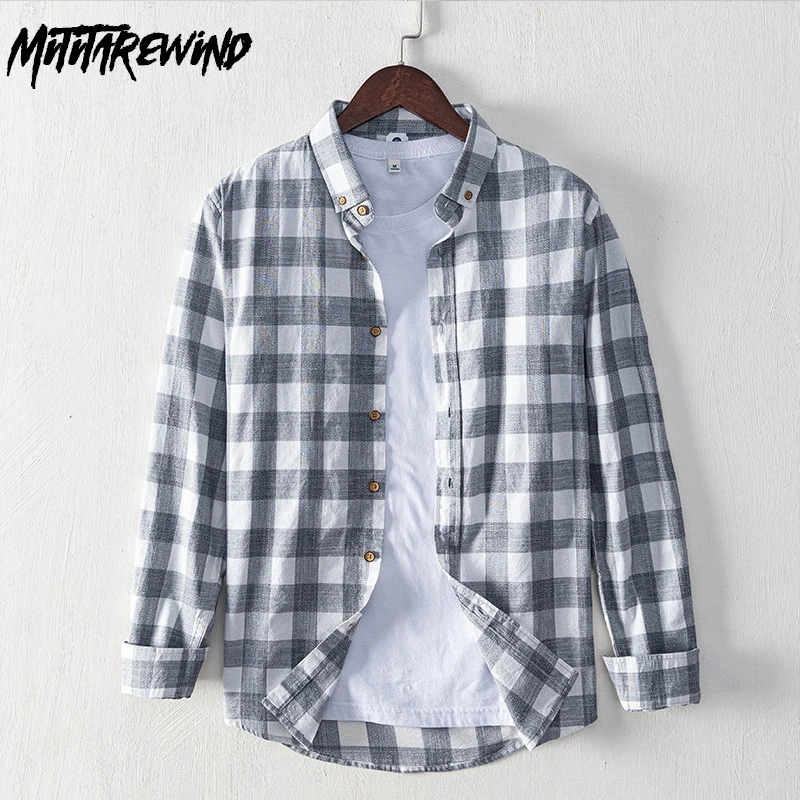 Spring Harajuku Plaid Shirt Men Daily Causal Simple Shirt Square Collar Pure Cotton Long Sleeve Shirt High Quality Mens Clothing
Spring Harajuku Plaid Shirt Men Daily Causal Simple Shirt Square Collar Pure Cotton Long Sleeve Shirt High Quality Mens Clothing