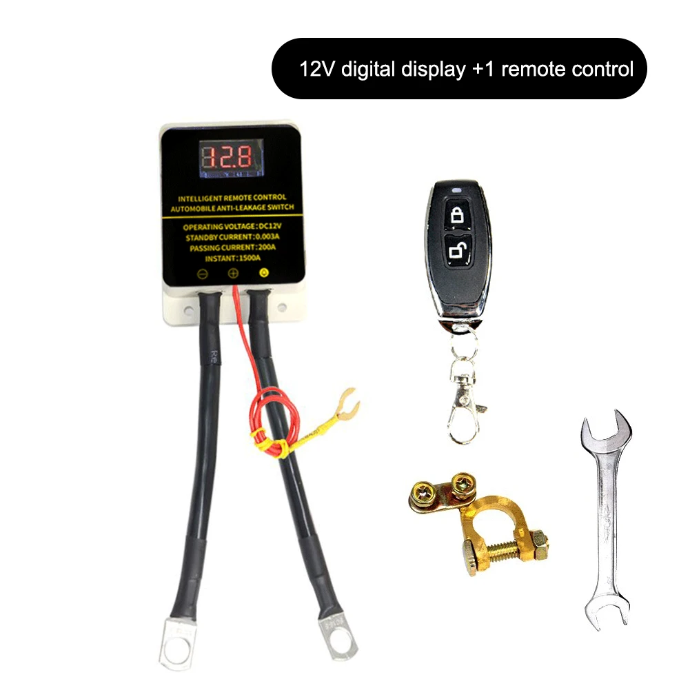 Remote Battery Disconnect Switch 12V 1500A Kill Switch Automatic Power Shut Off Switch Car Battery Remote Control Switch
Remote Battery Disconnect Switch 12V 1500A Kill Switch Automatic Power Shut Off Switch Car Battery Remote Control Switch