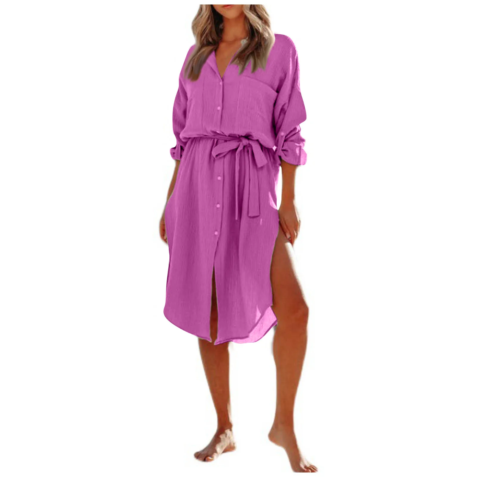 Dress For Women 2023 Vintage Side Split Bangdage Beach Dress V-Neck Swimsuit Floral Printed Holiday Daily Mini Women'S Dress 
Dress For Women 2023 Vintage Side Split Bangdage Beach Dress V-Neck Swimsuit Floral Printed Holiday Daily Mini Women'S Dress