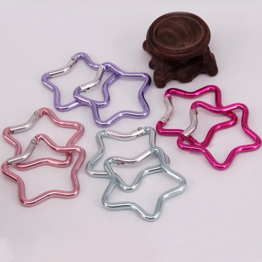 Brand New Carabiner Multi-purpose Heart Spring Hook 3 Pcs Aluminum Alloy Clothing Backpack Colorful Five-pointed Star
Brand New Carabiner Multi-purpose Heart Spring Hook 3 Pcs Aluminum Alloy Clothing Backpack Colorful Five-pointed Star