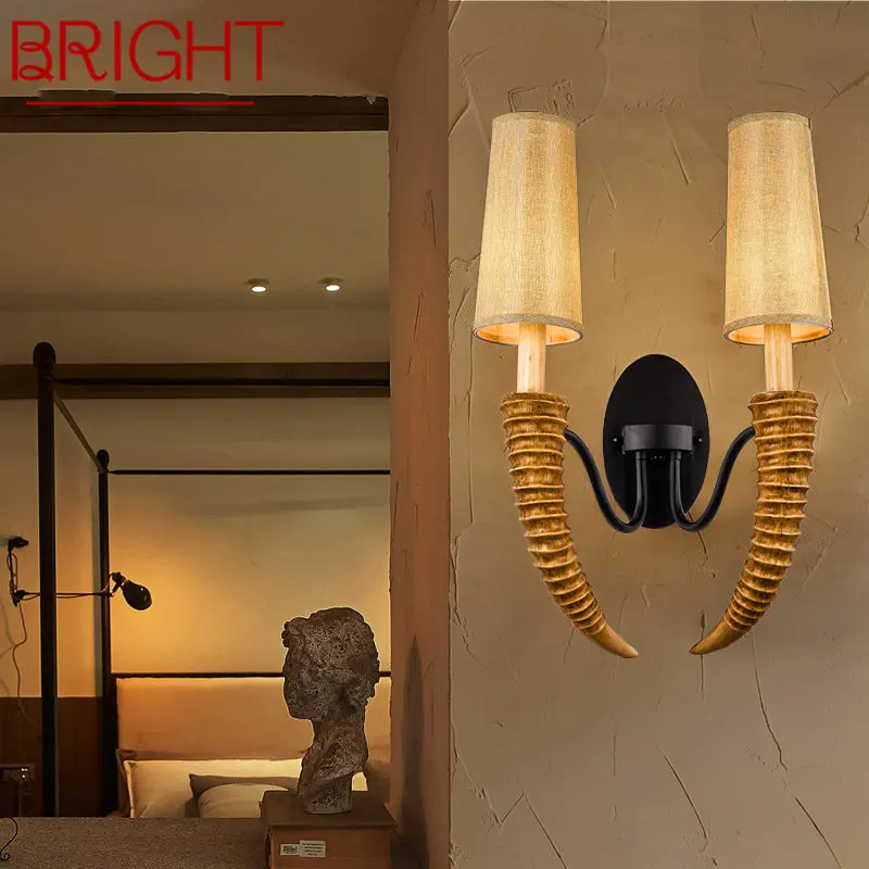 BRIGHT Modern Antlers Wall Light Creative Lamp Sconce Led for Home Living Bedroom Bedside Porch Decor 
BRIGHT Modern Antlers Wall Light Creative Lamp Sconce Led for Home Living Bedroom Bedside Porch Decor