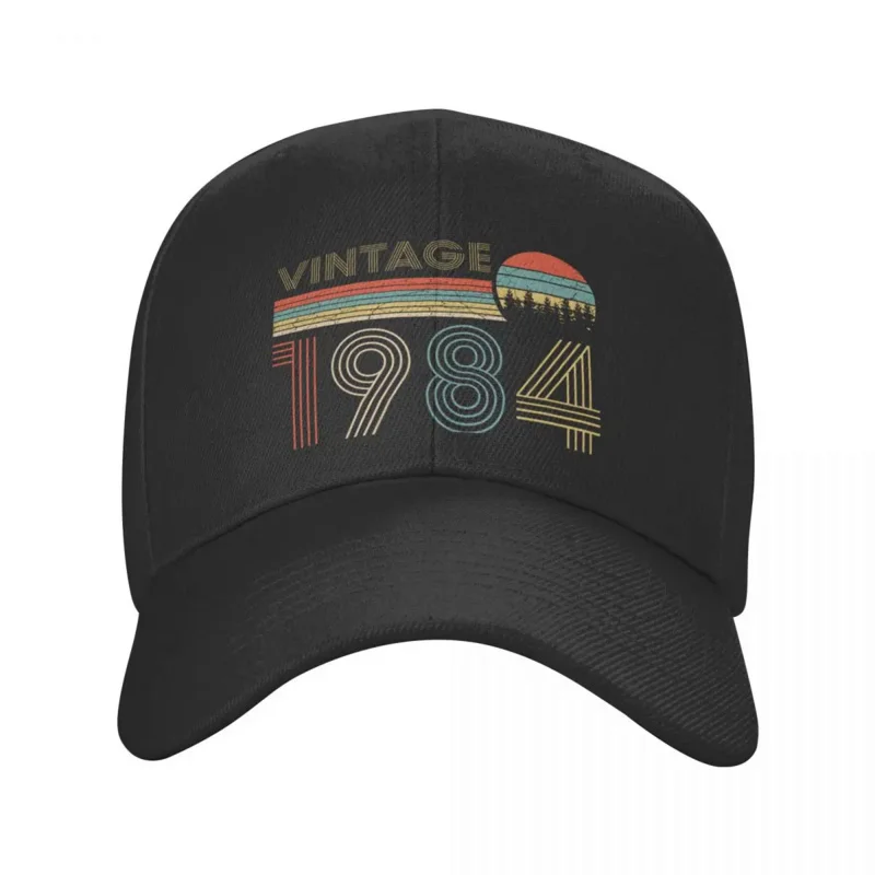 

Fashion vintage 1984 baseball cap for men women custom adjustable adult 38th birthday gift dad hat summer outdoor spring hats