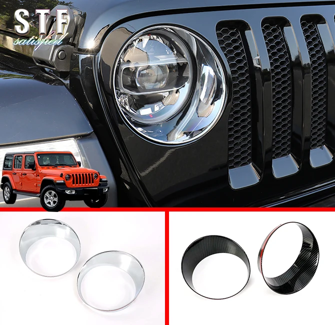 ABS Headlight Lamp Cover Trim For Jeep Wrangler JL 2018 2019 Car Accessories Stickers
ABS Headlight Lamp Cover Trim For Jeep Wrangler JL 2018 2019 Car Accessories Stickers