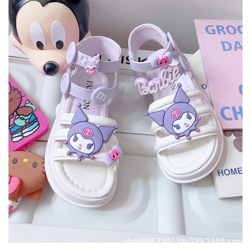 Summer Sweet Kawaii Sanrio Anime Kuromi New Ins Casual Slippers Cute Cartoon Non-Slip Soft Sole Sandals Shoes Kids Gifts
Summer Sweet Kawaii Sanrio Anime Kuromi New Ins Casual Slippers Cute Cartoon Non-Slip Soft Sole Sandals Shoes Kids Gifts