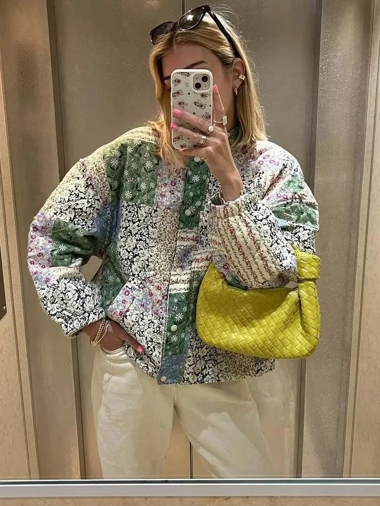 SLTNX Fashion Print Woman Coats Female Stand Collar with Pockets Quilted Coats for Women Autumn Outerwear Ladies Warm New Jacket
SLTNX Fashion Print Woman Coats Female Stand Collar with Pockets Quilted Coats for Women Autumn Outerwear Ladies Warm New Jacket