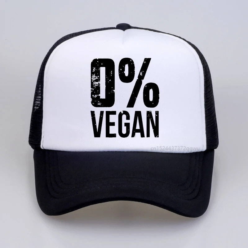 

Zero Percent Vegan Funny BBQ Carnivore Meat Eater funny Printing Baseball Cap Summer Outdoor Golf Dad Hat Mesh men hats gorras