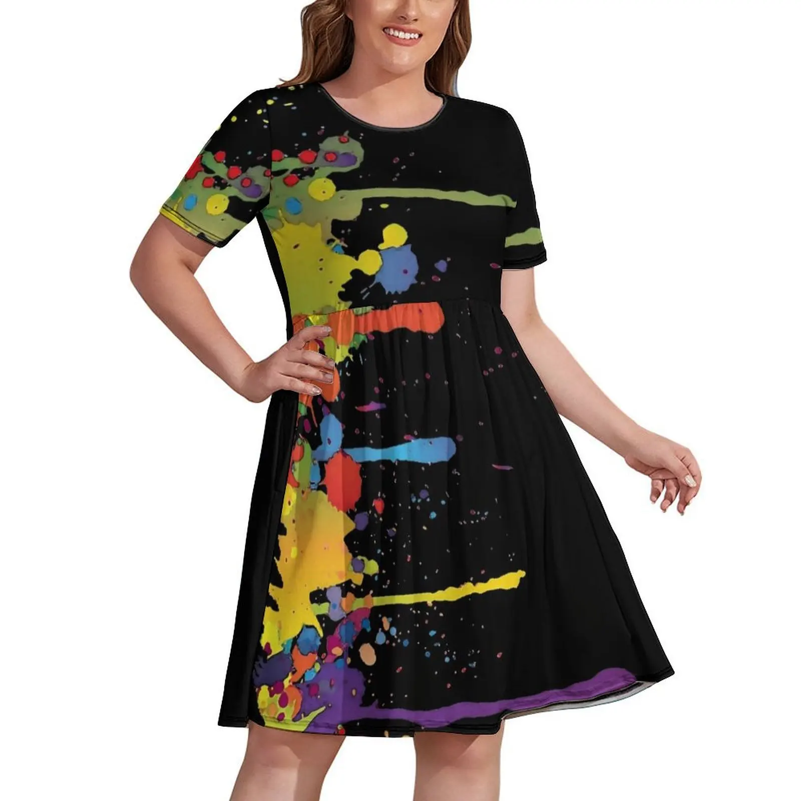 Crazy multicolored running SPLASHES vertical Dress Dress woman sexy dress ceremony dresses
Crazy multicolored running SPLASHES vertical Dress Dress woman sexy dress ceremony dresses