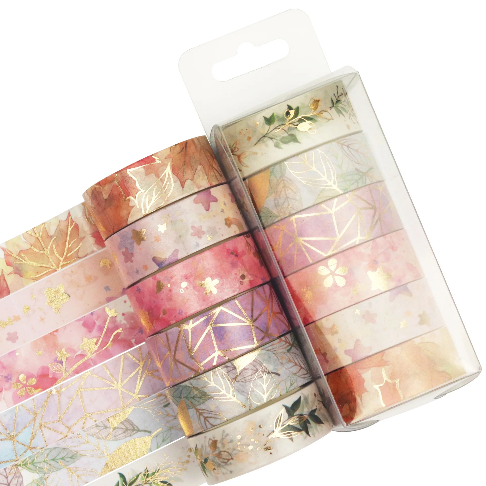 6 rolls/set Flower Plant Masking Tape Gold Foil Decorative Adhesive Washi Tape Sticker Scrapbooking Diary Planner Stationery
6 rolls/set Flower Plant Masking Tape Gold Foil Decorative Adhesive Washi Tape Sticker Scrapbooking Diary Planner Stationery