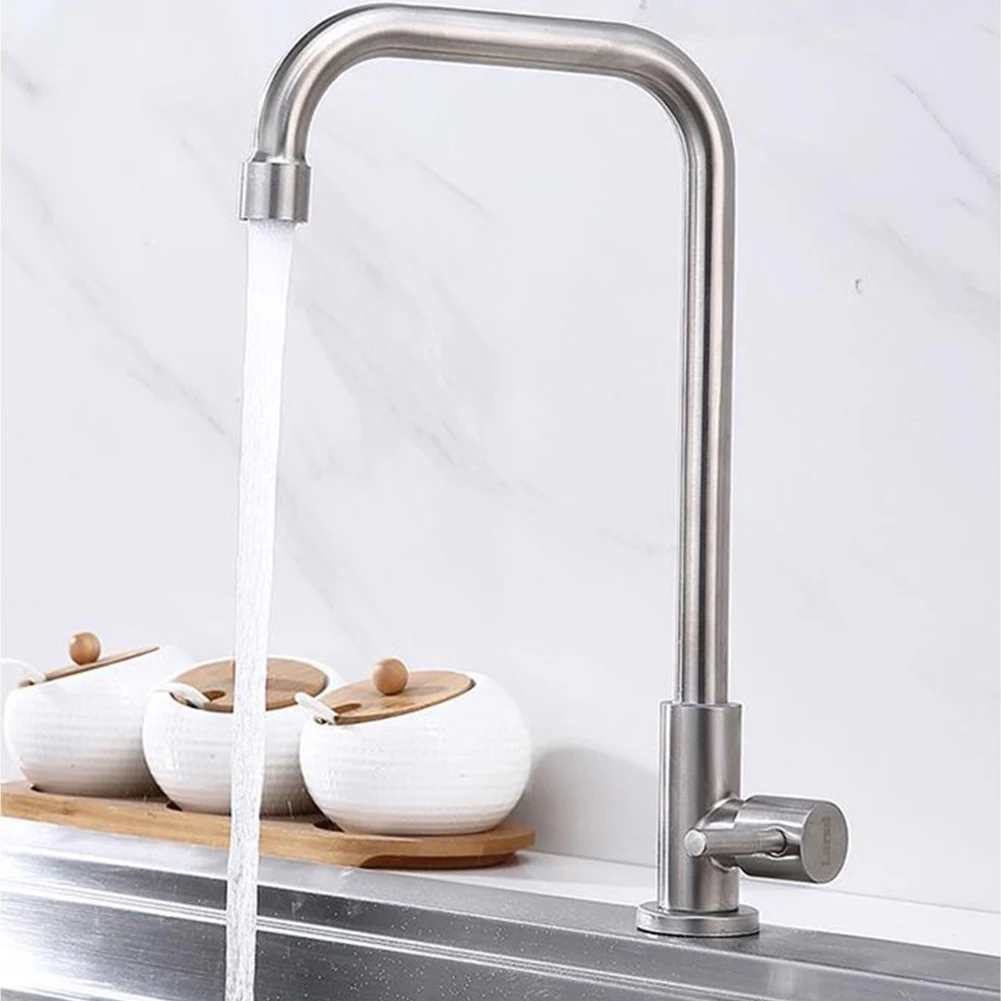 Kitchen Faucets For Kitchen Convenience Cold Brushed 304 Stainless Steel Kitchen Faucet Deck Mounted Mixer Sink Tap Kitchen Fauc
Kitchen Faucets For Kitchen Convenience Cold Brushed 304 Stainless Steel Kitchen Faucet Deck Mounted Mixer Sink Tap Kitchen Fauc