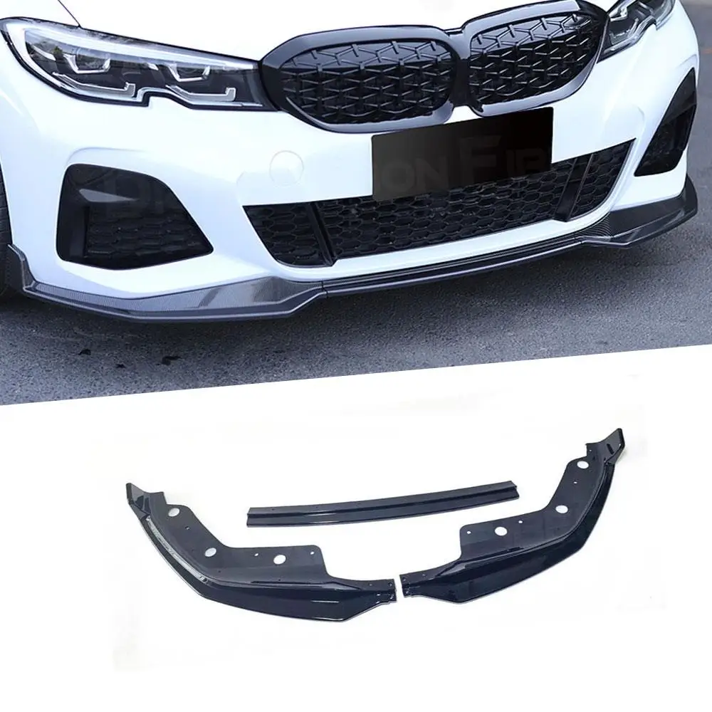 3PCS Carbon Fiber Front Lip Spoiler for BMW 3 Series G20 2019 2020 MP Style ABS Black Head Bumper Chin Splitters Guard
3PCS Carbon Fiber Front Lip Spoiler for BMW 3 Series G20 2019 2020 MP Style ABS Black Head Bumper Chin Splitters Guard