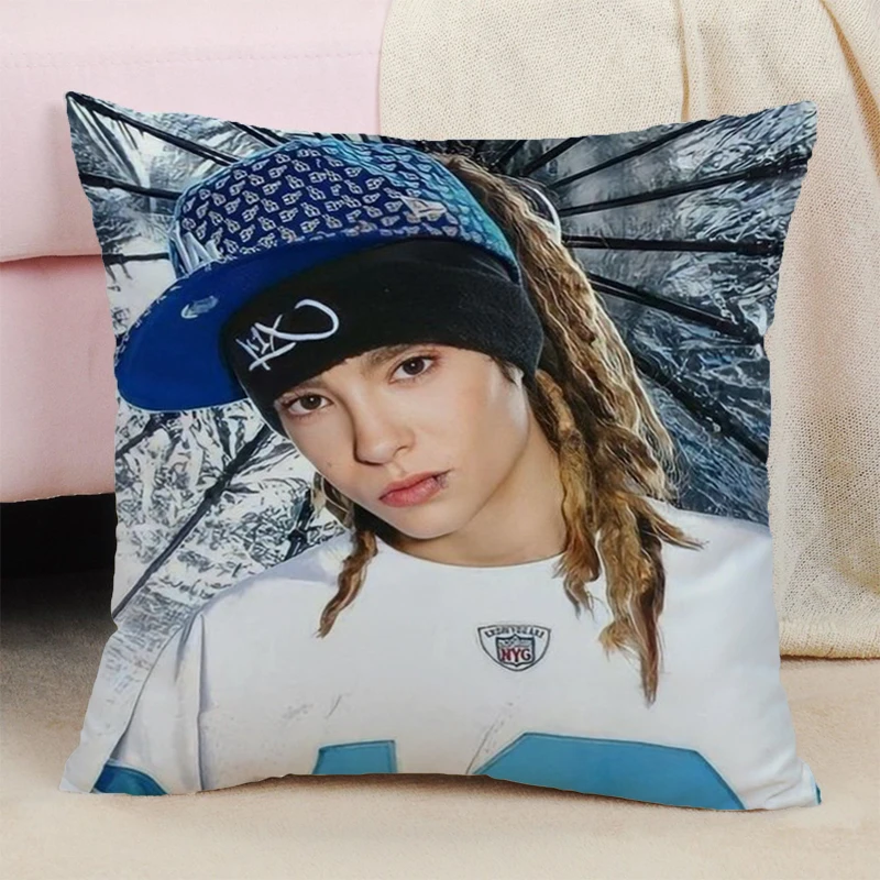 

Child Pillowcase Decor 40x40 Tom Kaulitz Cushion Covers 45x45 Cushions Cover Double-sided Printing Body Pillow Cases for Bed