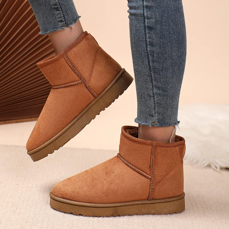 2024 Winter Solid Color Ankle Boots Ladies Snow Boots Sheepskin Wool Warm Fur Shoes Women Fashion Simple Short Cotten Boots
2024 Winter Solid Color Ankle Boots Ladies Snow Boots Sheepskin Wool Warm Fur Shoes Women Fashion Simple Short Cotten Boots