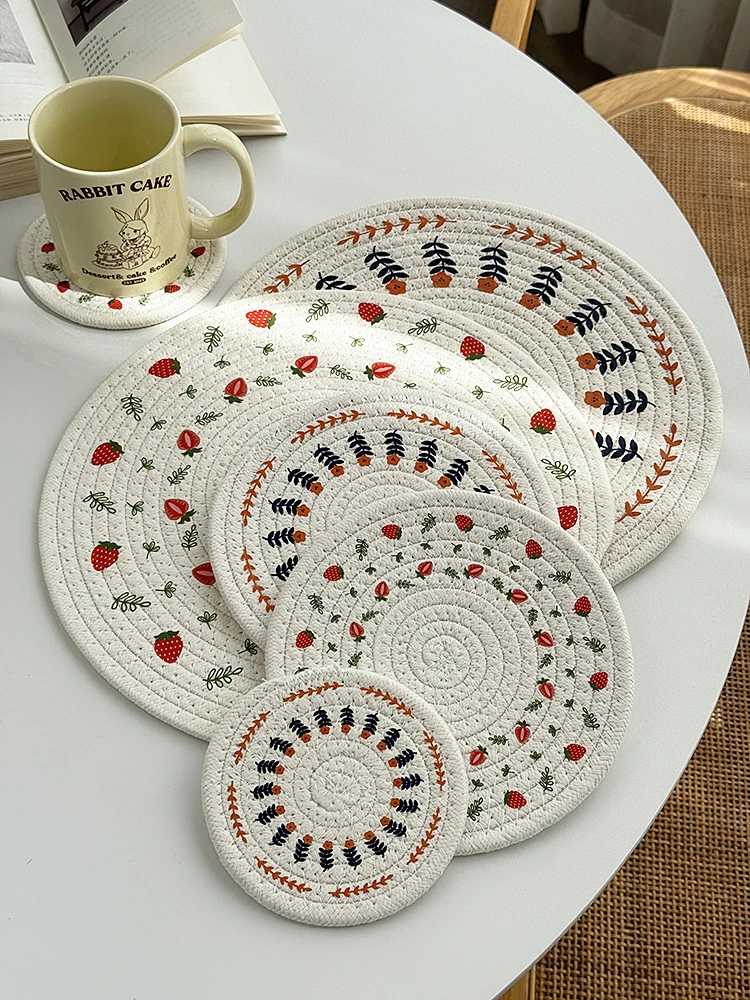 New retro printed decorative cotton coil insulation mats coasters tableware non-slip mats
New retro printed decorative cotton coil insulation mats coasters tableware non-slip mats