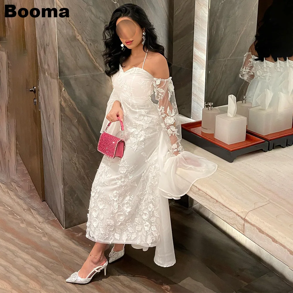 Booma White Embroidery Lace Evening Dresses Ankle Length Flowers Wedding Party Prom Dresses Saudi Arabia Events Celebrate Gowns
Booma White Embroidery Lace Evening Dresses Ankle Length Flowers Wedding Party Prom Dresses Saudi Arabia Events Celebrate Gowns