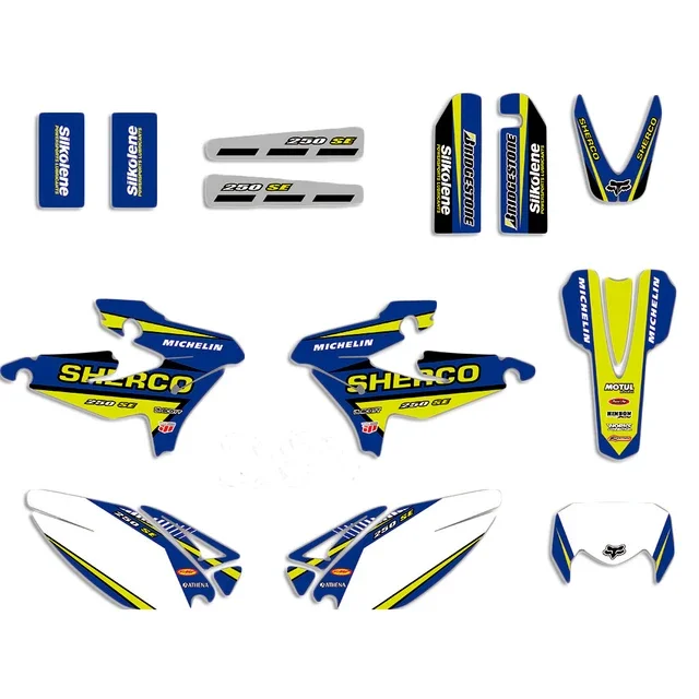 

Complete 3M Graphic Decal Sticker Kit DECO Dekor For SHERCO SE 250 300 2009 2010 2011