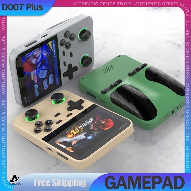 

D007 Plus Handheld Game Console 3.5Inch IPS Screen Retro Handheld Game Players Dual Joystick 10000+ Game Devices Portable Games