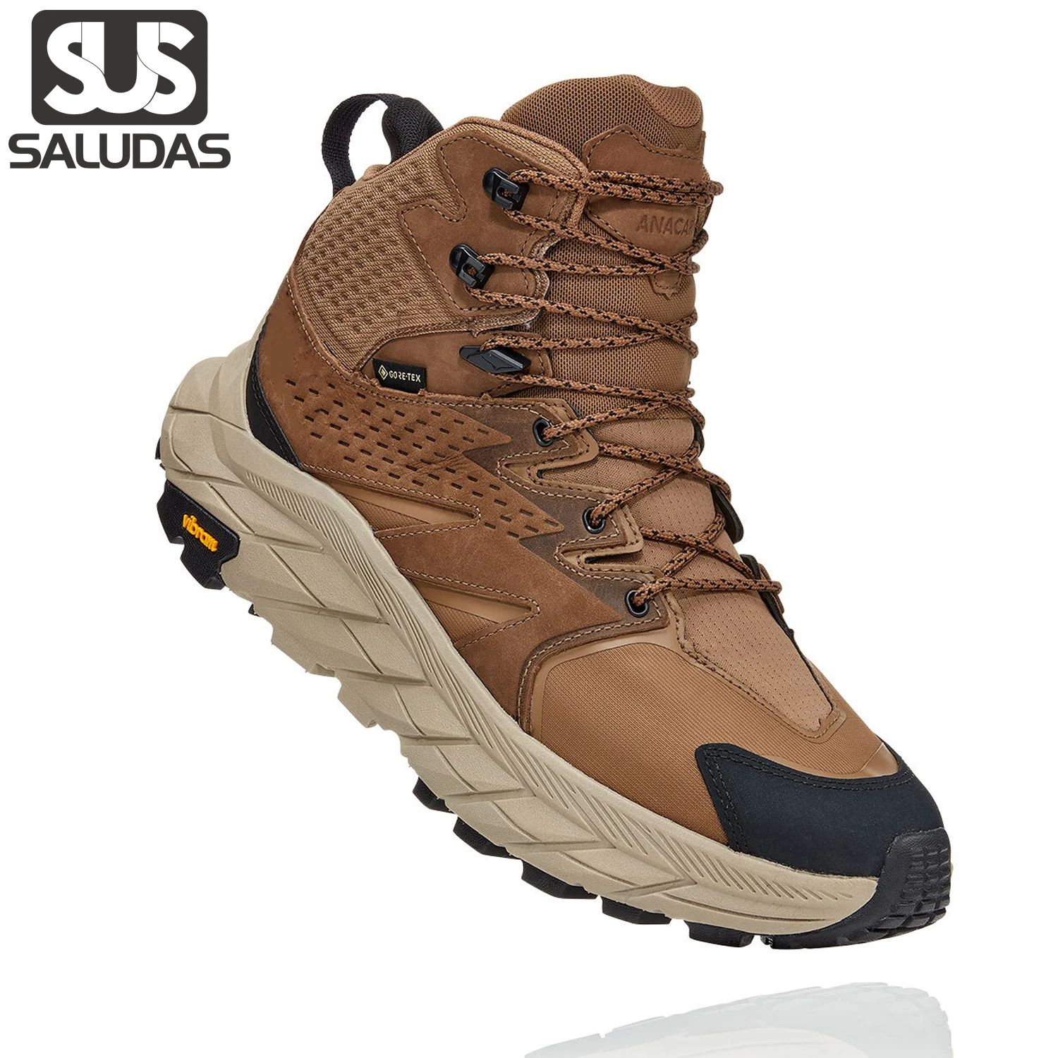 

SALUDAS Anacapa Mid GTX Men Waterproof Hiking Boots High Top Outdoor Trekking Shoes Non-slip Jungle Camping Adventure Boots