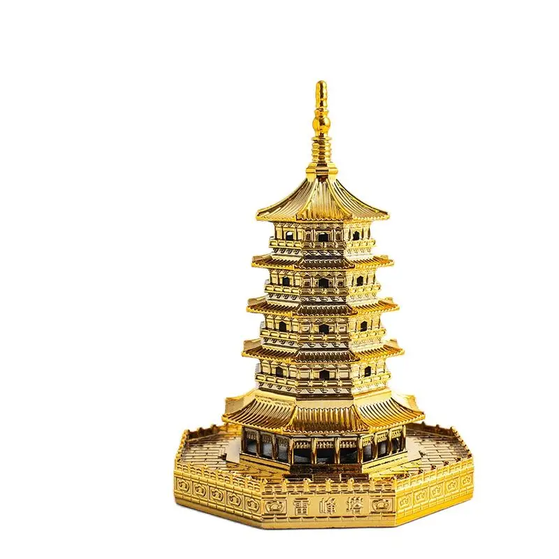 Gold Tower Home Decoration Craft Alloy Made Temple Pagoda Tower Indoor Decoration Ornament Delicate Craft Gift For Housewarming
Gold Tower Home Decoration Craft Alloy Made Temple Pagoda Tower Indoor Decoration Ornament Delicate Craft Gift For Housewarming