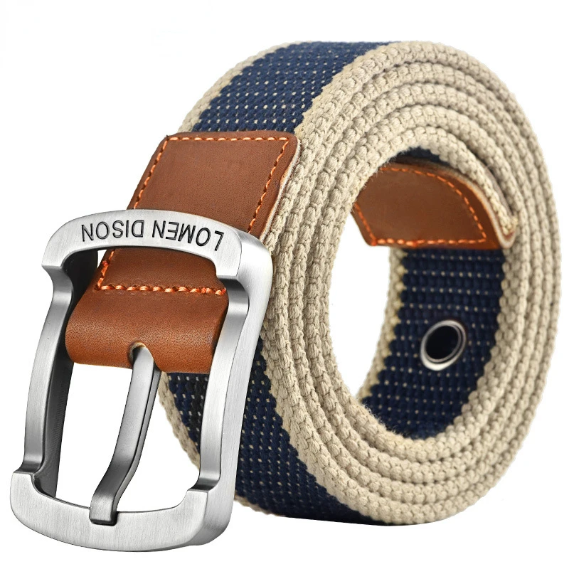 3.5cm Canvas Men's Belt Alloy Pin Buckle Outdoor Wear-resistant All-match Waist Belt for Men Youth Waistband
3.5cm Canvas Men's Belt Alloy Pin Buckle Outdoor Wear-resistant All-match Waist Belt for Men Youth Waistband