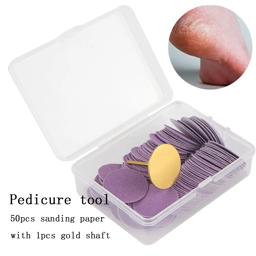 25MM 50pcs Replaceable Sandpaper With Shaft Disc For Foot Cuticle Callus Remove Tool Files Dead Skin Remove Pedicure Tool Set
25MM 50pcs Replaceable Sandpaper With Shaft Disc For Foot Cuticle Callus Remove Tool Files Dead Skin Remove Pedicure Tool Set