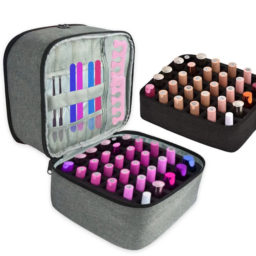 Double Layer Nail Polish Cosmetic HandBag Women Girl Nylon Portable Storage Case Large Design Carrying Container For Home
Double Layer Nail Polish Cosmetic HandBag Women Girl Nylon Portable Storage Case Large Design Carrying Container For Home