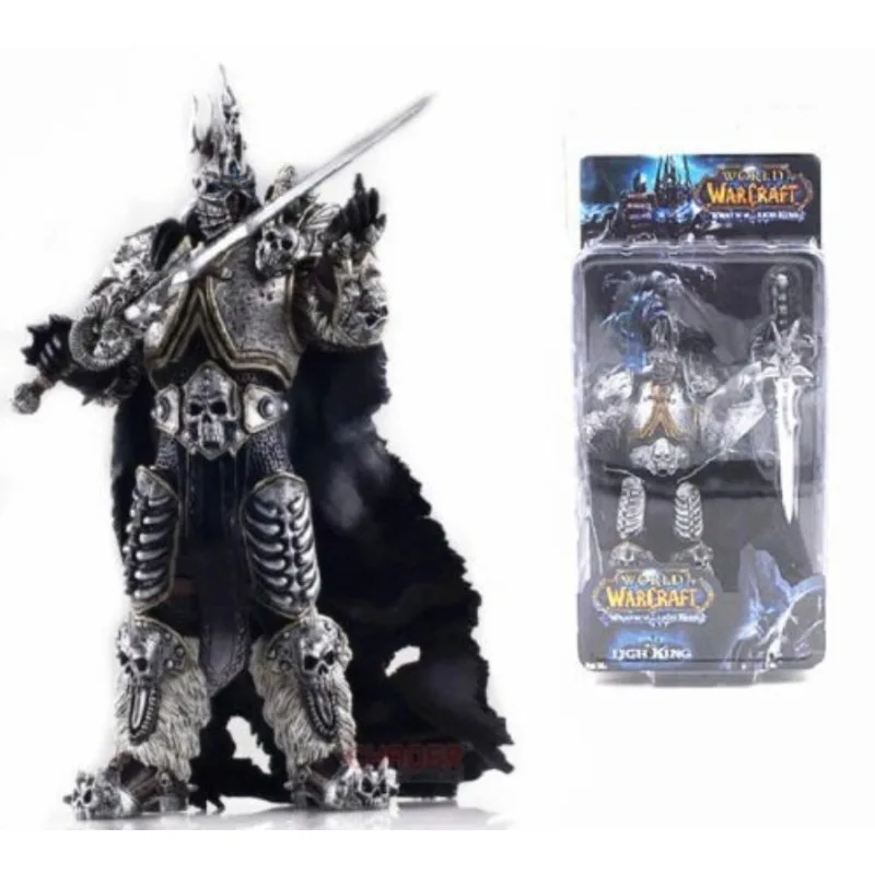 

World Warcraft Anime Figures Arthas Menethil Death Knight Action Figures Desktop Ornament Collection Boy's Birthday Gift Toys