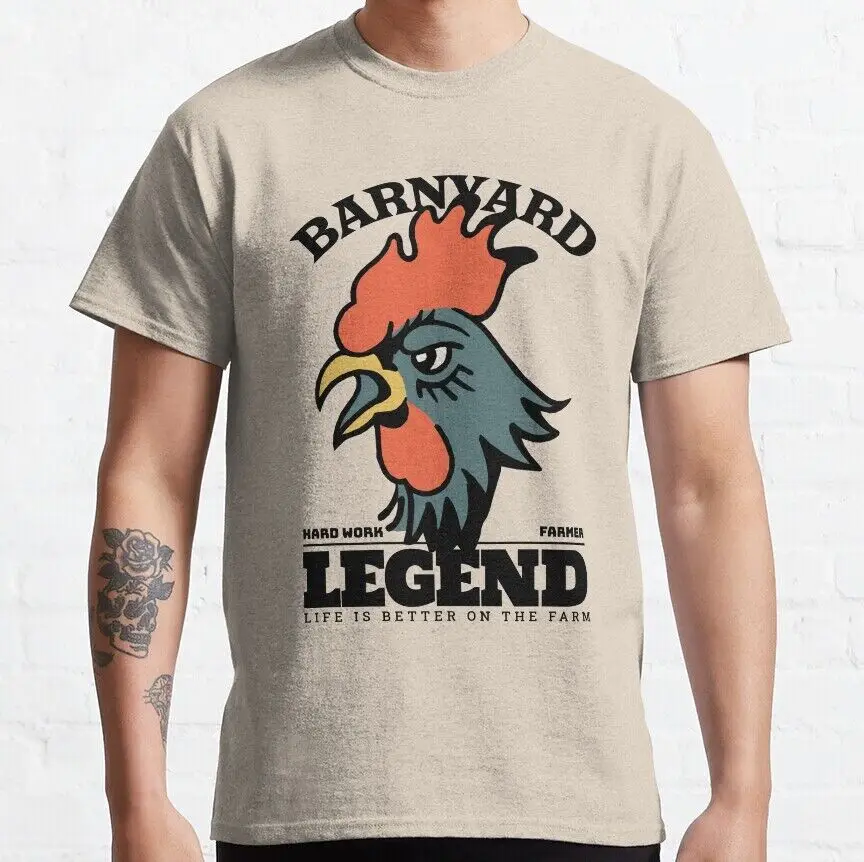 Классическая Летняя футболка унисекс с надписью «Legend Of Barnyard Rooster», хлопковая модная одежда для пар
Классическая Летняя футболка унисекс с надписью «Legend Of Barnyard Rooster», хлопковая модная одежда для пар