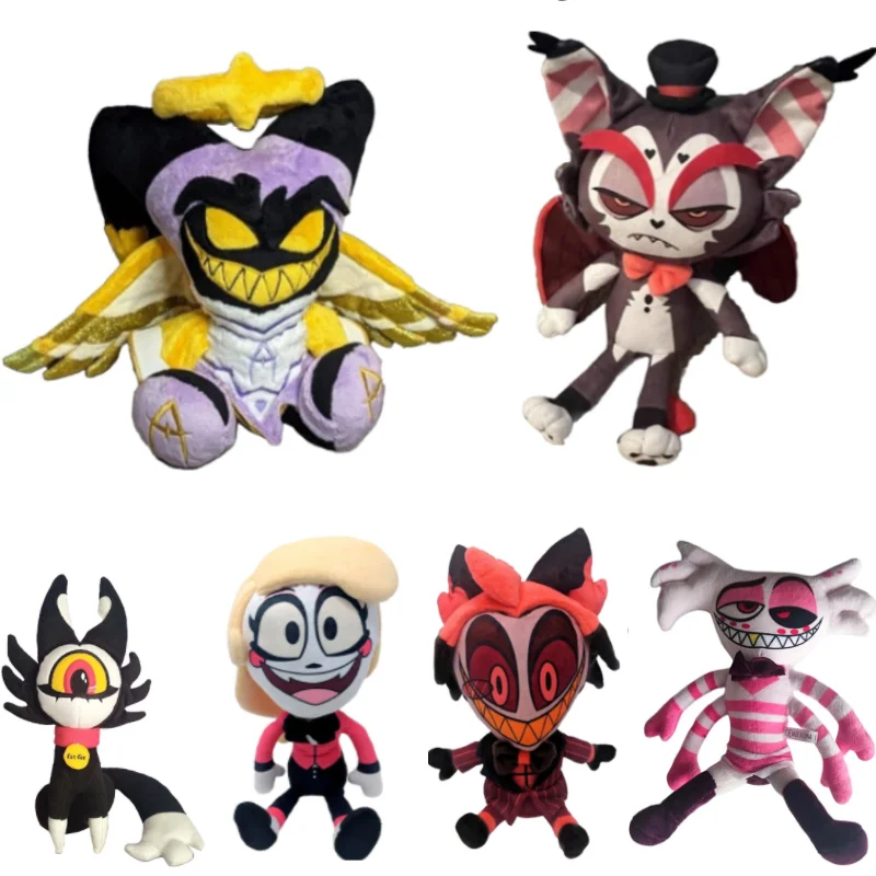 

New Alastor Plush Adam Hazbined Cos Hotels Soft Stuffed Costume Cute Plushie Figure Hells For Children Kids Christmas Gift