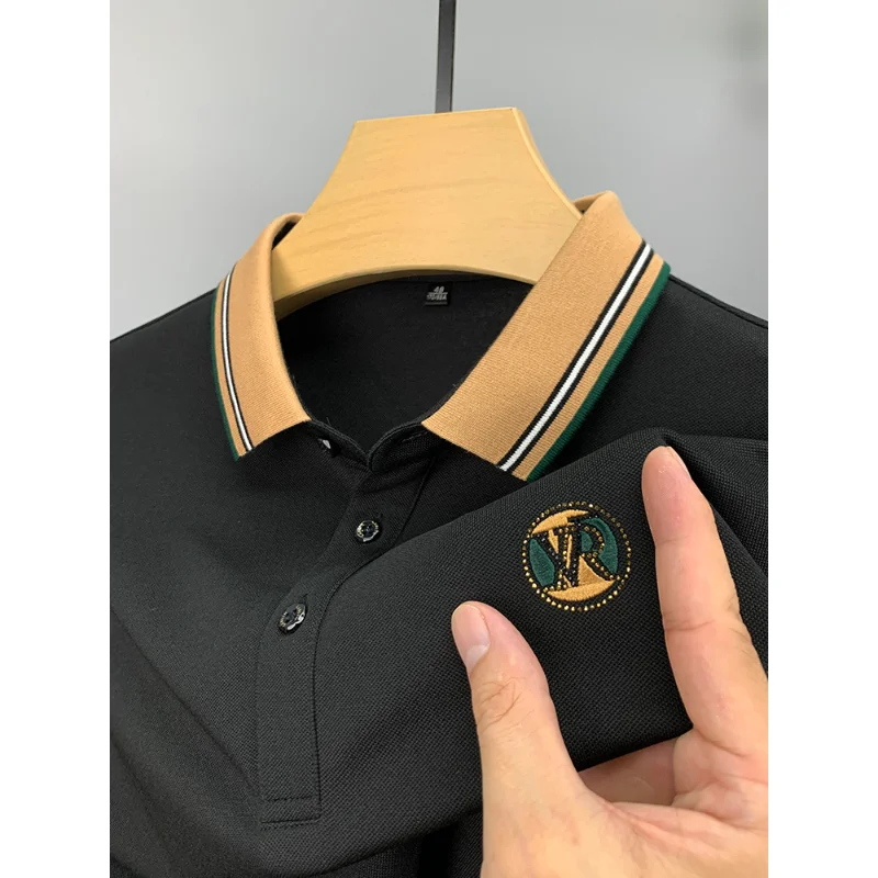 High Quality Luxury Summer T-shirt New Long Sleeve Polo Shirt T-Shirt Business Casual Lapel Men Embroidery New High-End Top
High Quality Luxury Summer T-shirt New Long Sleeve Polo Shirt T-Shirt Business Casual Lapel Men Embroidery New High-End Top