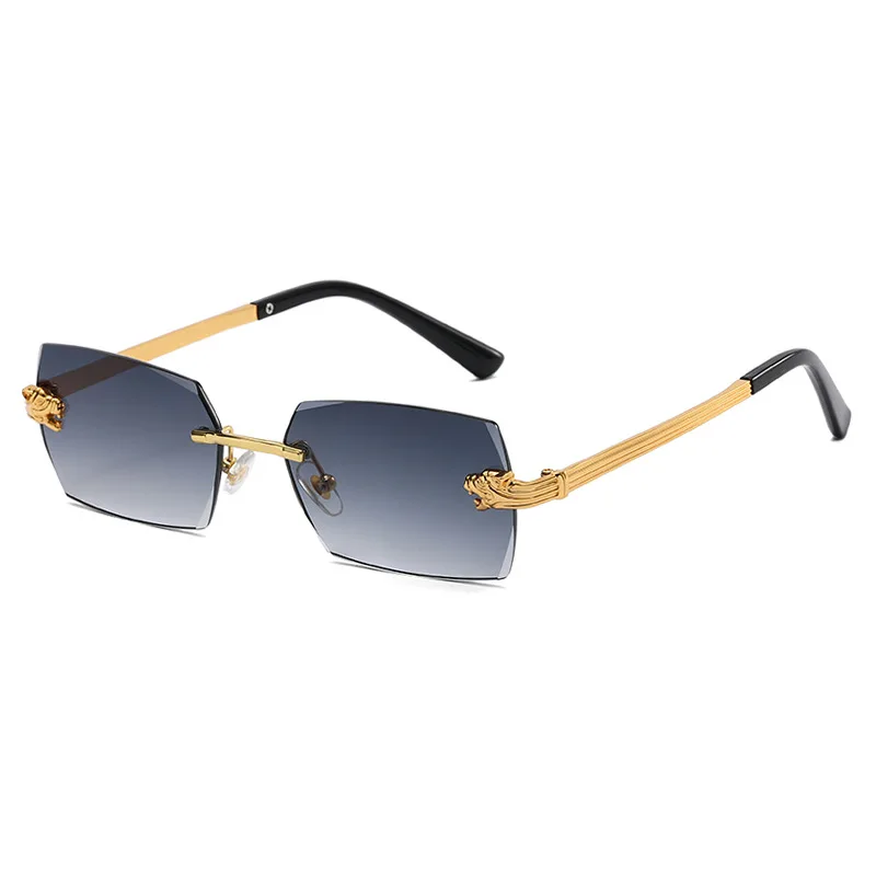 2023 Fashion Cheetah Unique Rimles Style Gradient Sunglasses Vintage Men Women Cool Brand Design Sun Glasses 6028
2023 Fashion Cheetah Unique Rimles Style Gradient Sunglasses Vintage Men Women Cool Brand Design Sun Glasses 6028