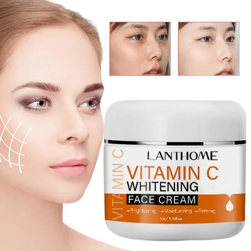 

1pcs Vitamin C Face Cream Remove Dark Spots Whitening Care Moisturizing Anti-Aging Anti Wrinkle Firming Skin Care Cosmetics