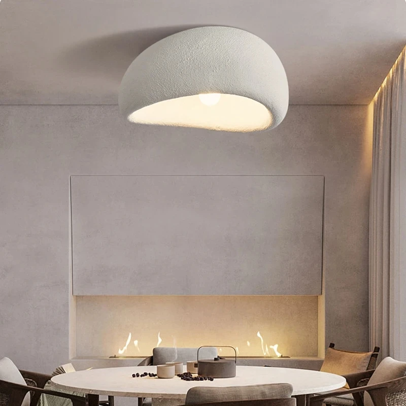 

Современный популярный потолочный светильник размером 20 см в стиле ваби Саби, минималистичный минималистический коммерческий светодиодный потолочный светильник в скандинавском стиле для гостиной, спальни, коридора