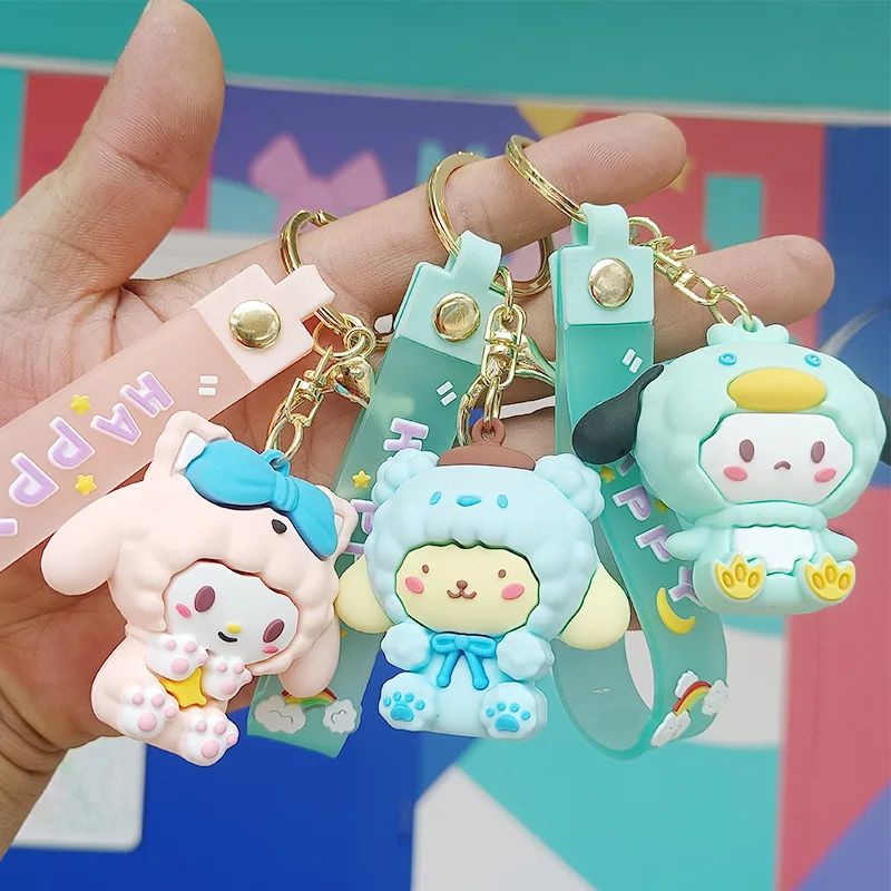 Sanrio Cinnamoroll Kuromi Kawaii Anime Key Chain Pendant My Melody Pompompurin Cute Cartoon Bag Charm Decoration Toys Girls
Sanrio Cinnamoroll Kuromi Kawaii Anime Key Chain Pendant My Melody Pompompurin Cute Cartoon Bag Charm Decoration Toys Girls