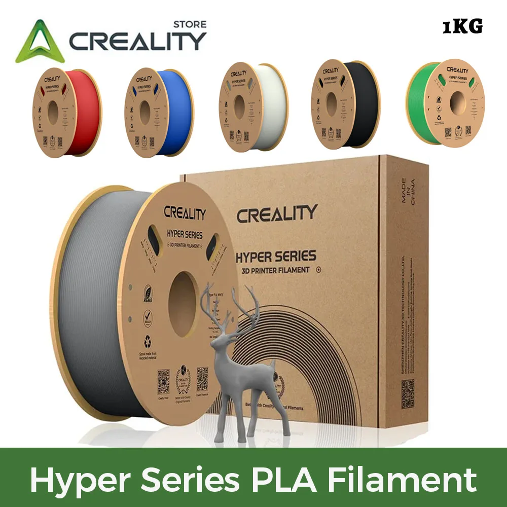 

Creality High Speed PLA Filament 1.75mm 1KG Hyper Series PLA Consumables 3D PLA Filament for K1/K1 Max/Ender-5 S1 3d Printer